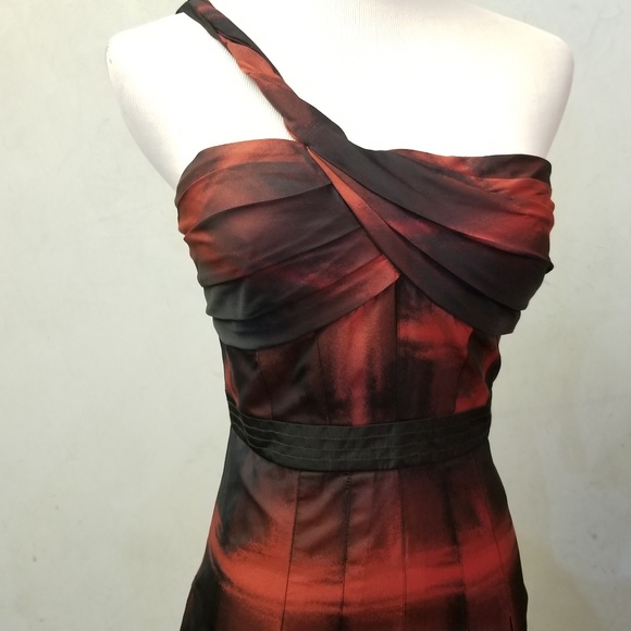 BCBGMAXAZRIA off the shoulder tie-dyed dress (K15) - Picture 2 of 8